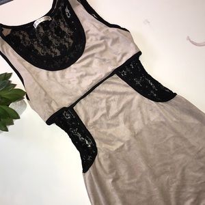 A’GACI dress lace suede